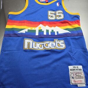 Mitchell & Ness Blue Hardwood Classics Jersey